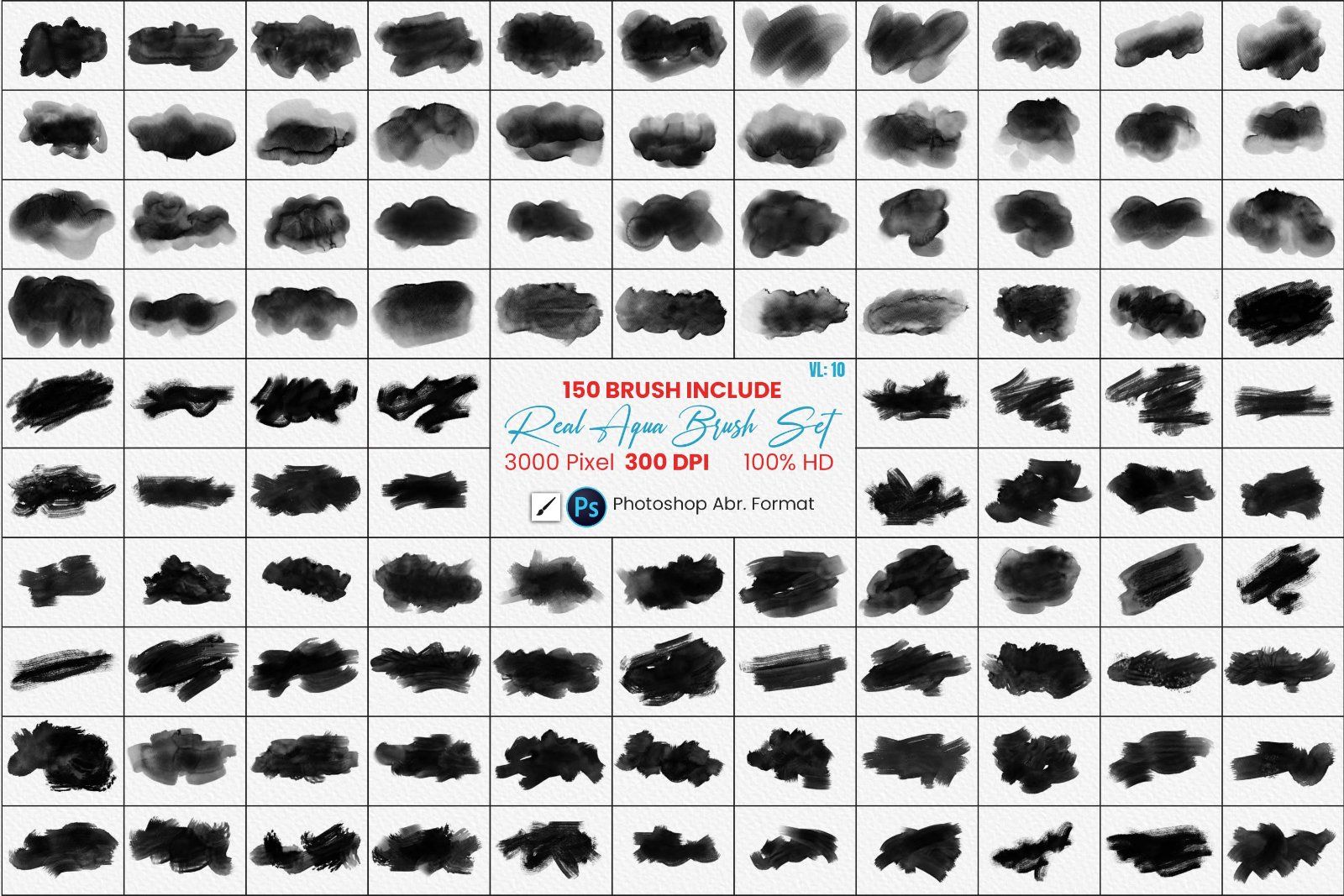 Realistic Watercolor Photoshop Brushes