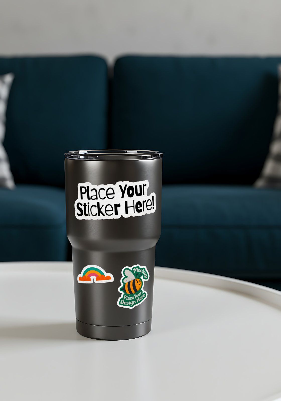 20 Premium Sticker Mockup Collection