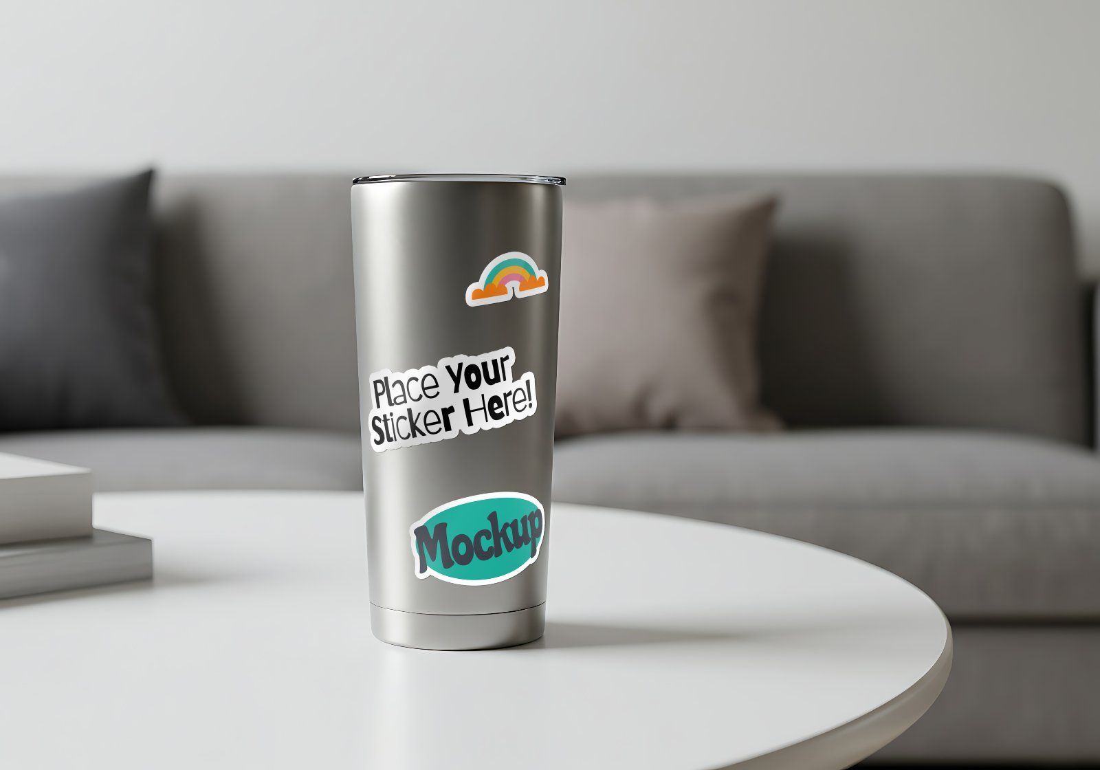 20 Premium Sticker Mockup Collection