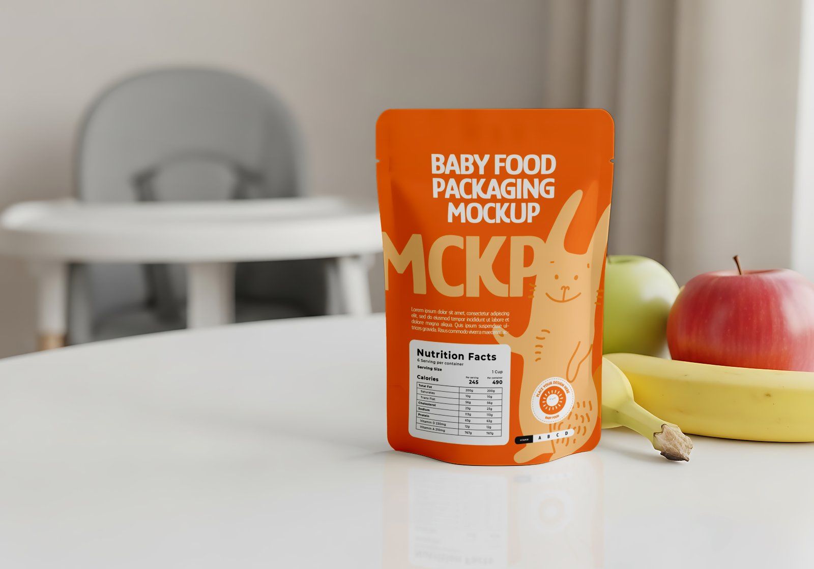15 Premium Baby Food Packaging PSD Mockup Bundle For Branding