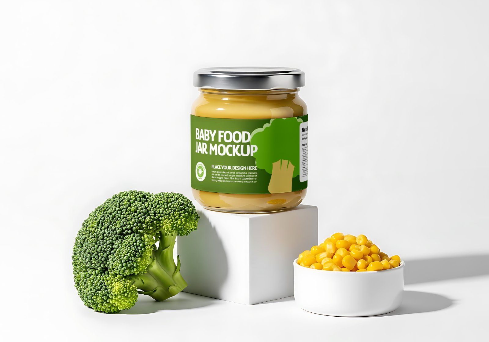 15 Premium Baby Food Packaging PSD Mockup Bundle For Branding