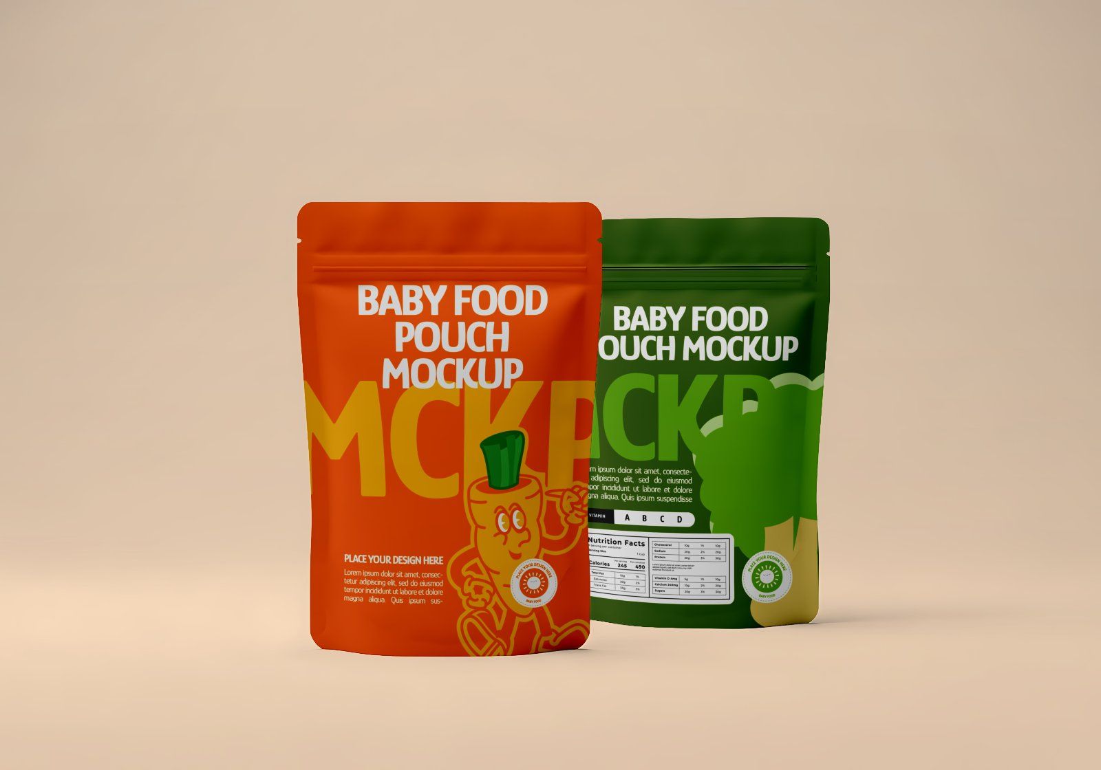 15 Premium Baby Food Packaging PSD Mockup Bundle For Branding