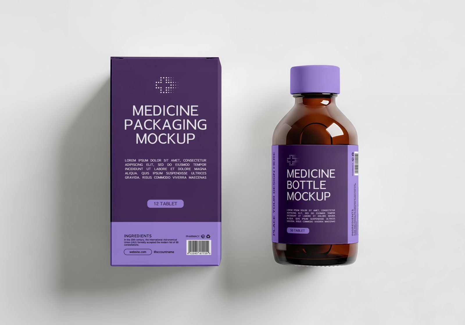 Pharmacy Branding Mockup Bundle Vol. 2 – Medical & Healthcare PSD Mockups