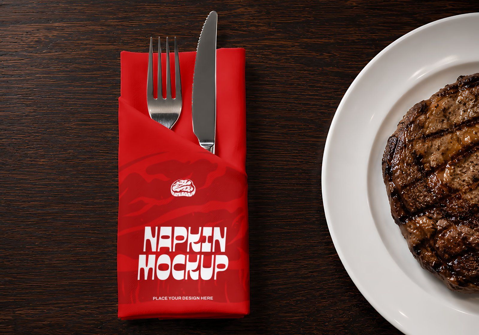 Premium Steakhouse Restaurant Branding Mockup Bundle – 15 Luxury PSD Scenes for Steak House, Bistro