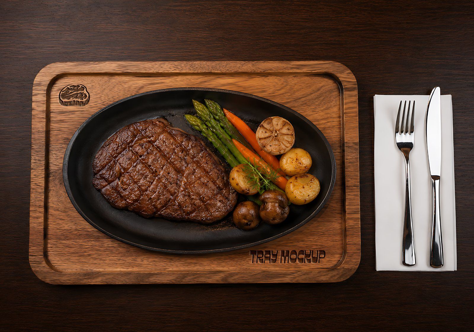 Premium Steakhouse Restaurant Branding Mockup Bundle – 15 Luxury PSD Scenes for Steak House, Bistro