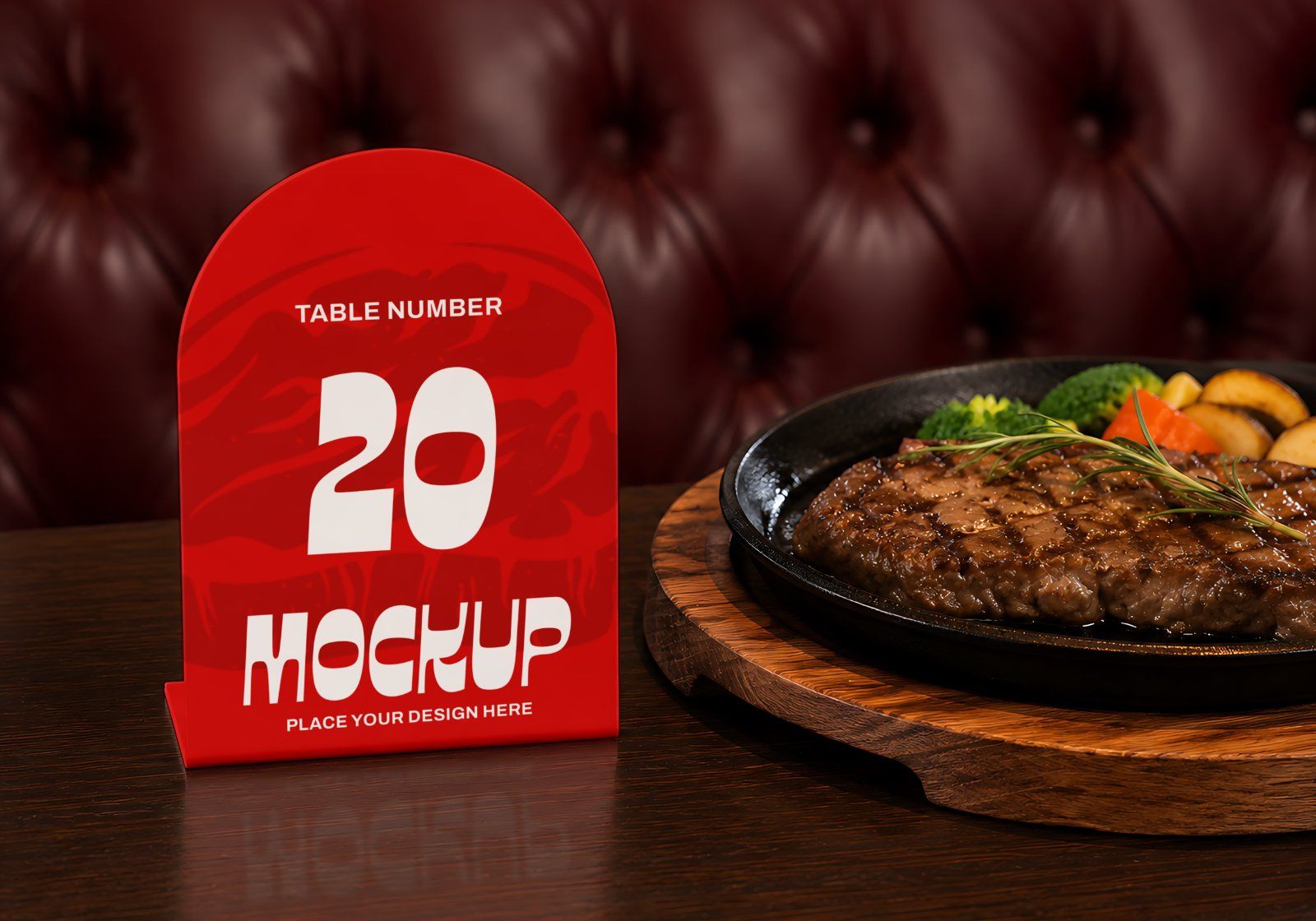 Premium Steakhouse Restaurant Branding Mockup Bundle – 15 Luxury PSD Scenes for Steak House, Bistro