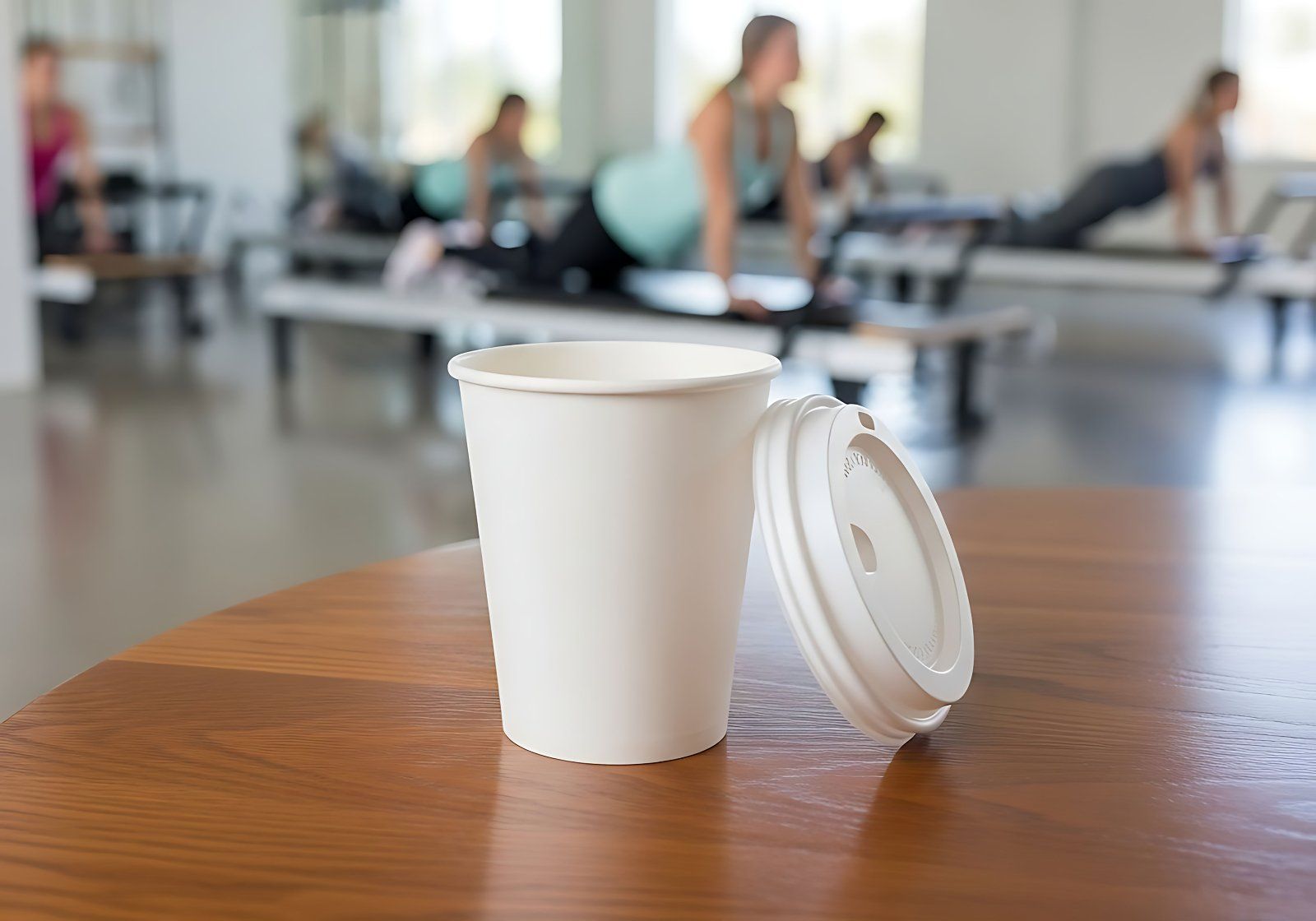 Paper Cup Mockup – Realistic PSD Template for Fitness & Wellness Branding