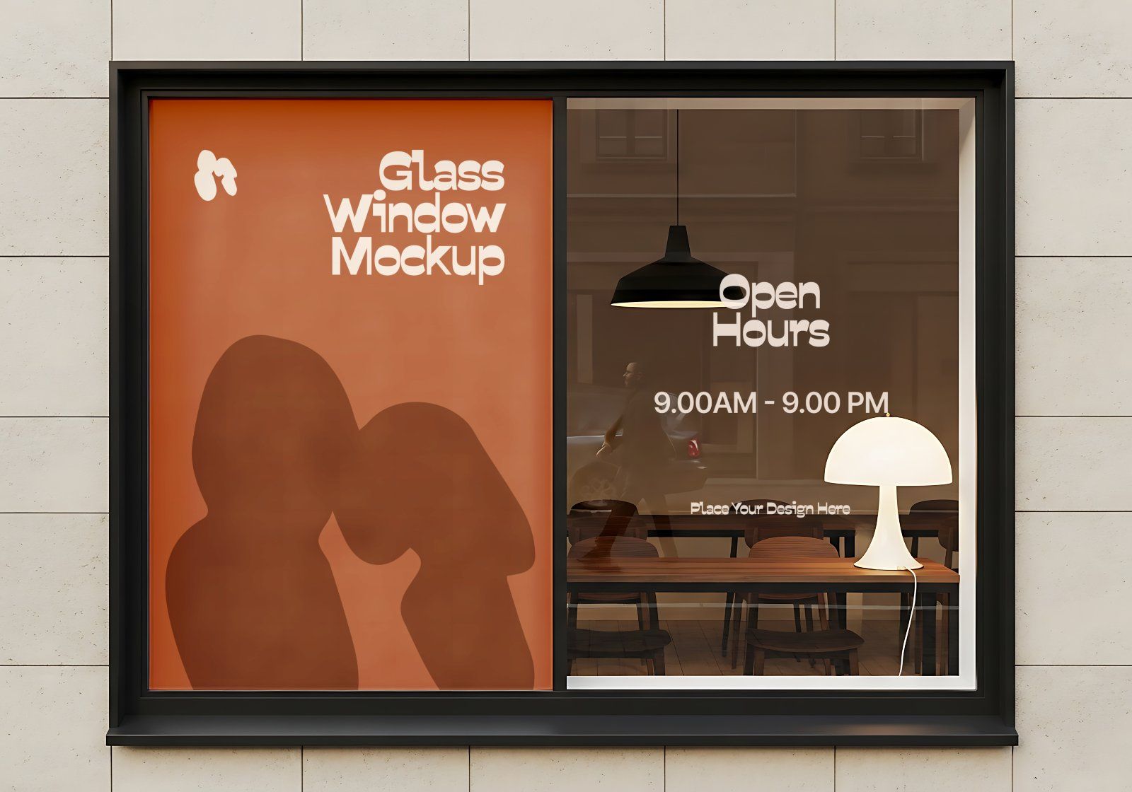 Premium Branding Brown Cafe Mockup