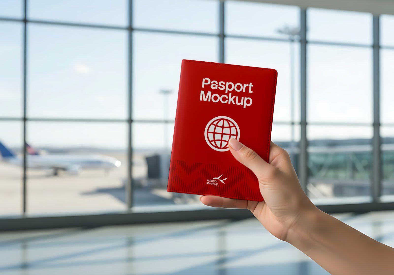 Premium Branding Aviation Mockup