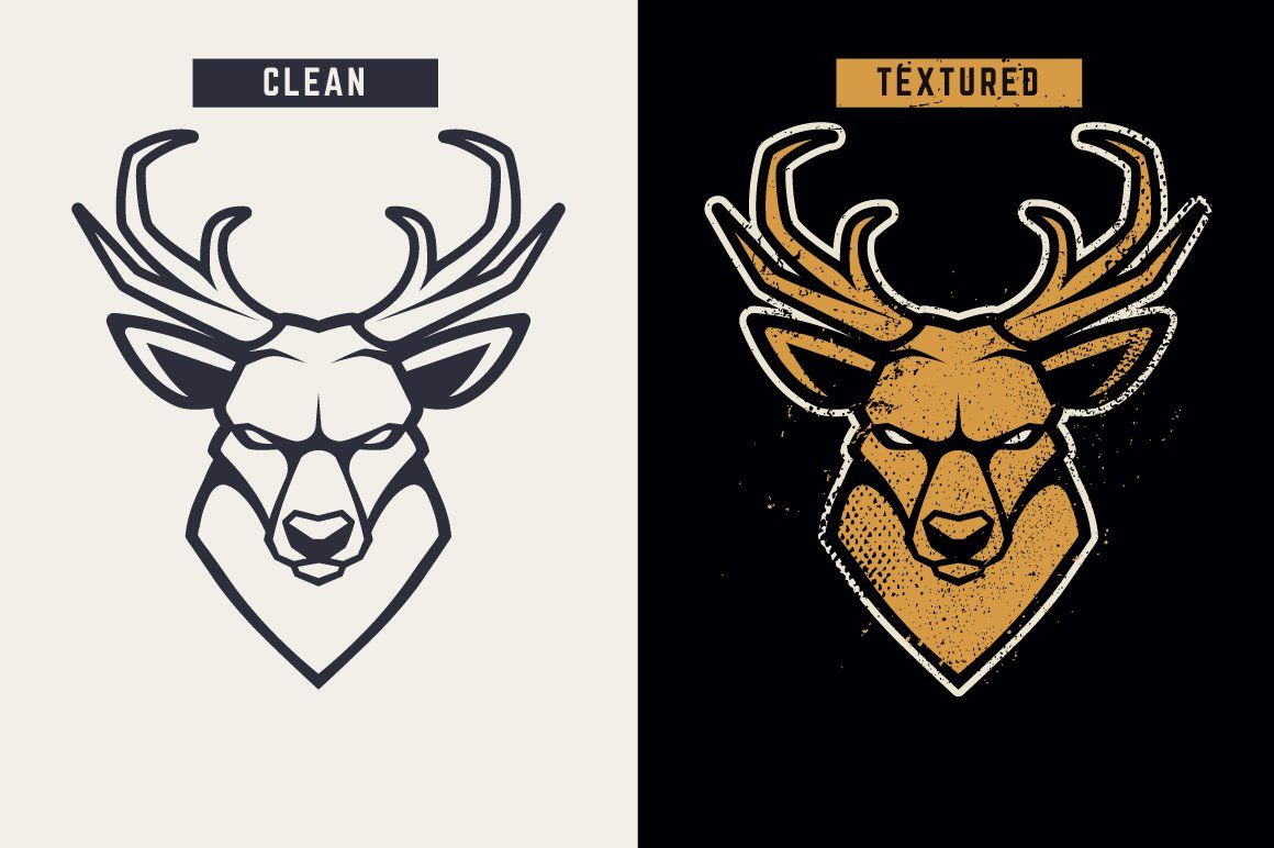 Animals Mascot Icons Vector Set