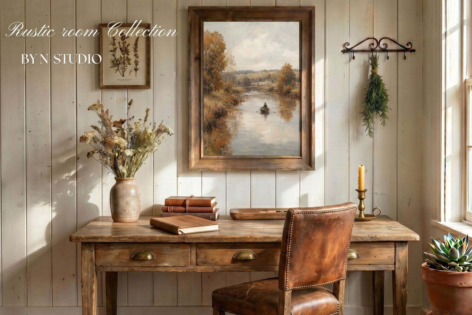 Rustic rooms Frame Mockup Bundle Collection