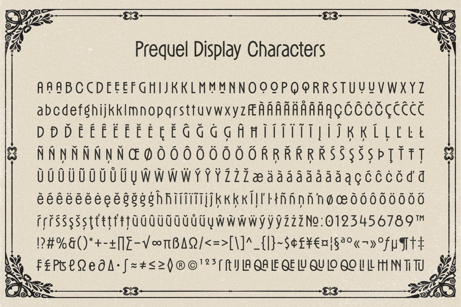 PREQUEL DISPLAY