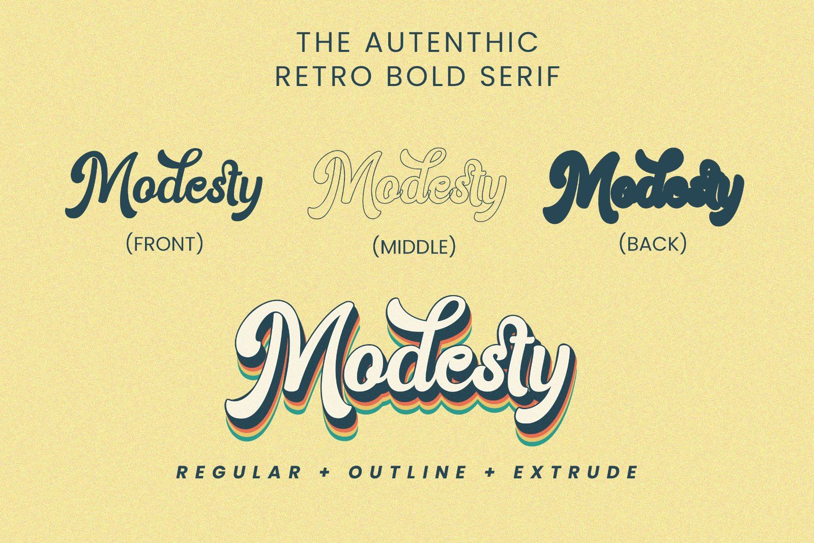 Modesty - Retro Script Font — image 7