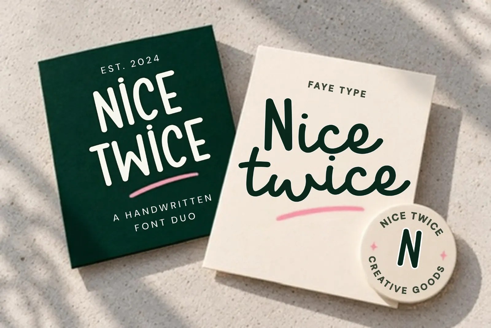 Nice Twice – Playful Handwritten Font Duo Styles — image 12