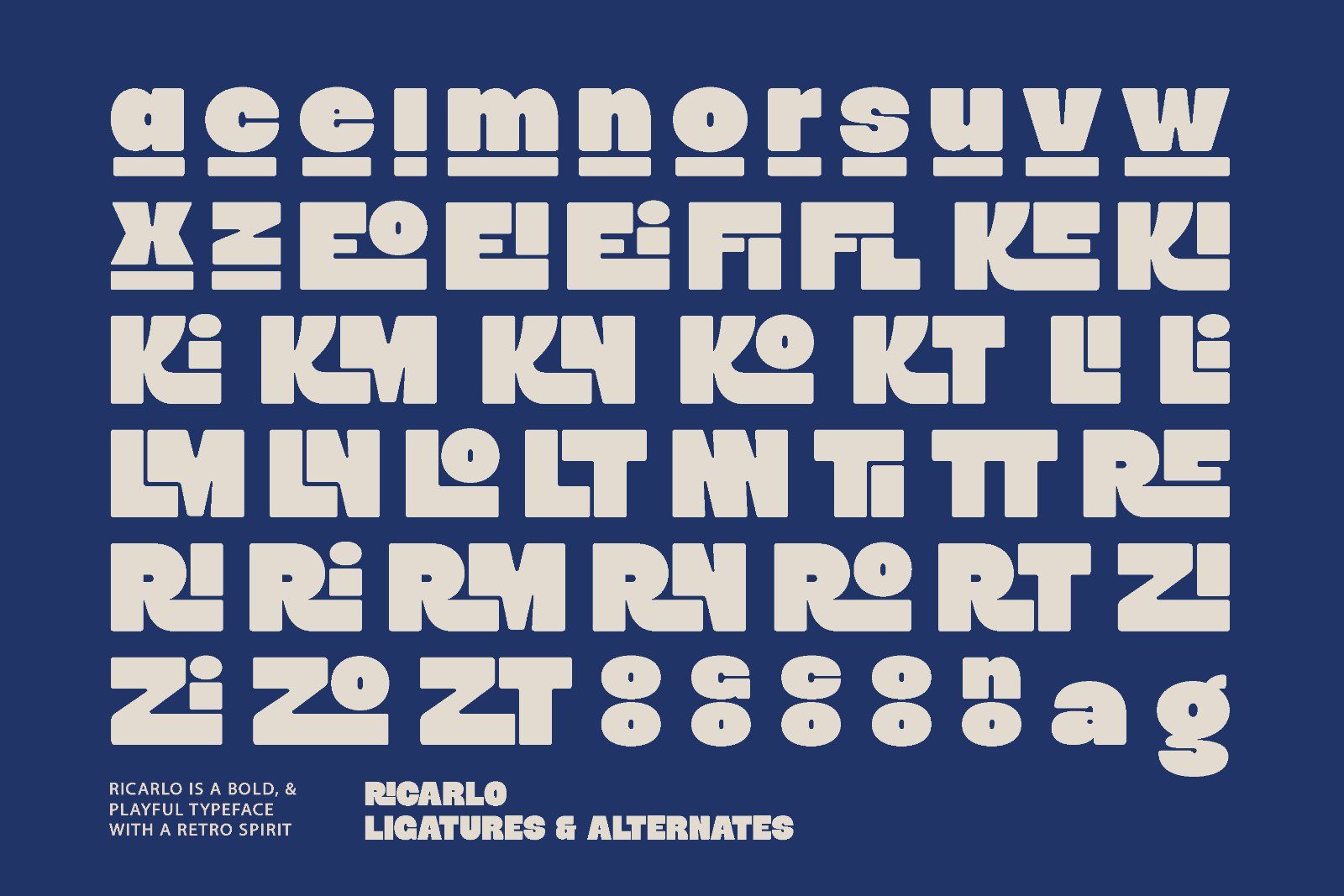 Ricarlo - Retro Bold Font