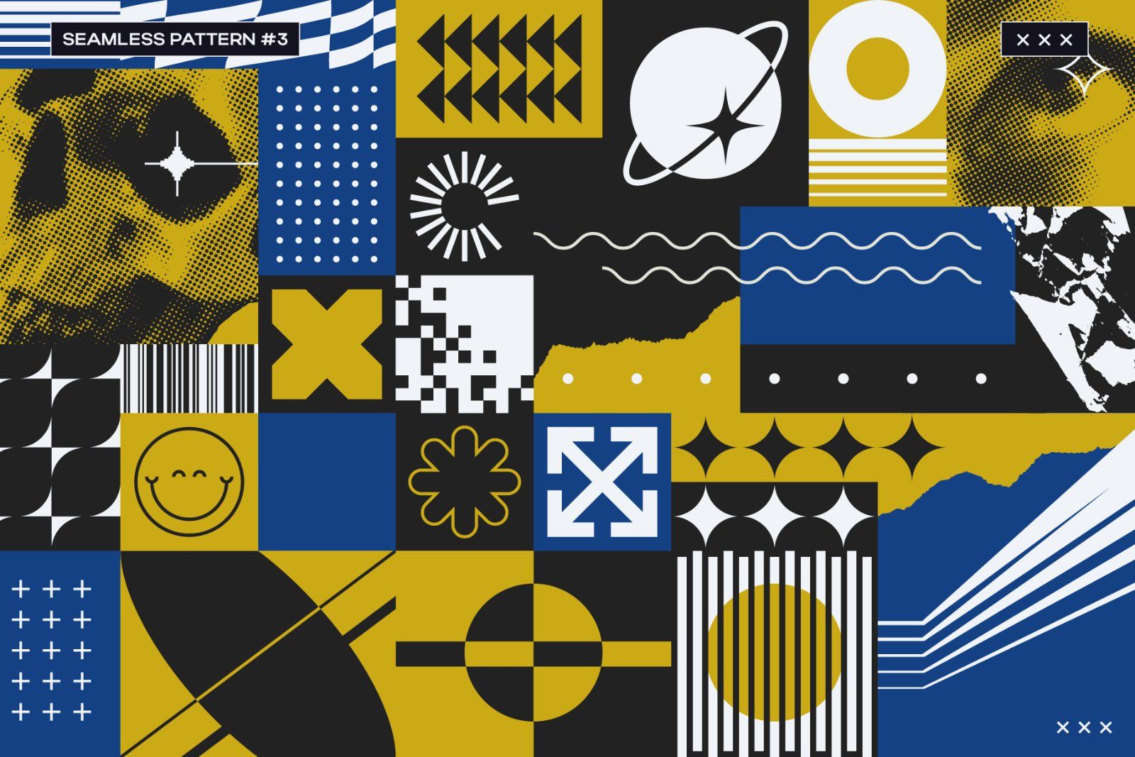 Brutalist Blocks Vector Pack