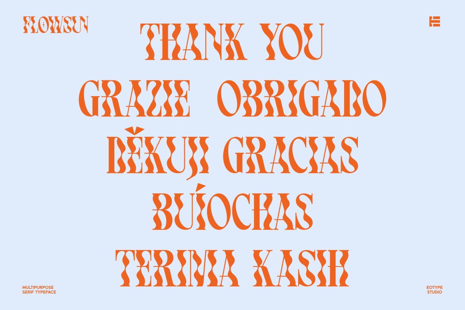 Flowsun Typeface