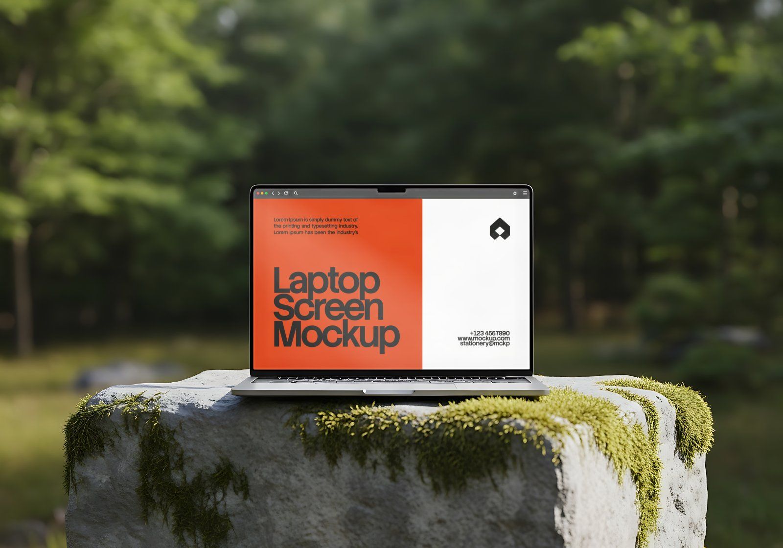 Nature Branding Kit Mockup Bundle – Stationery, Tote Bag, Book & Phone Screen PSD Mockups