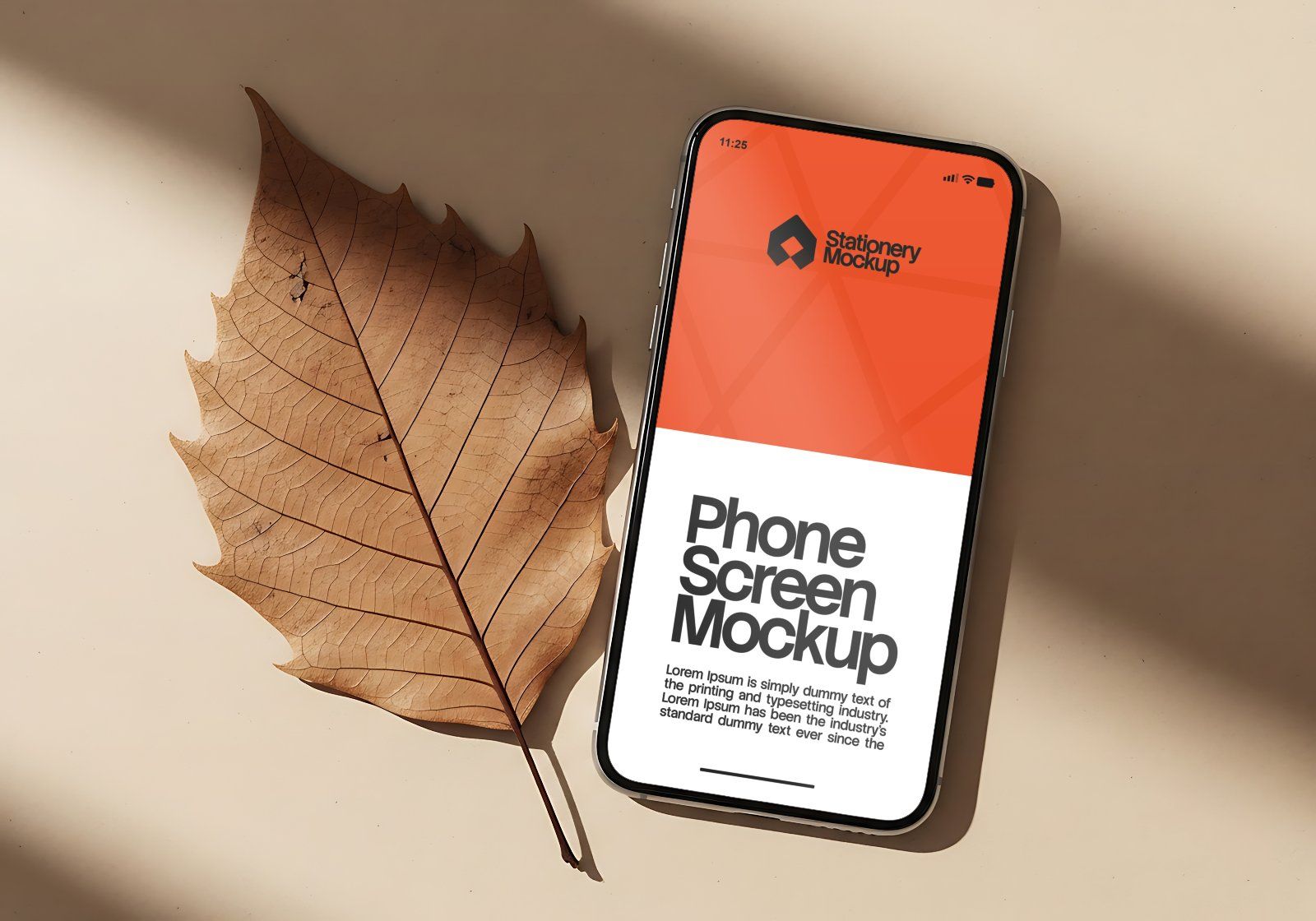 Nature Branding Kit Mockup Bundle – Stationery, Tote Bag, Book & Phone Screen PSD Mockups