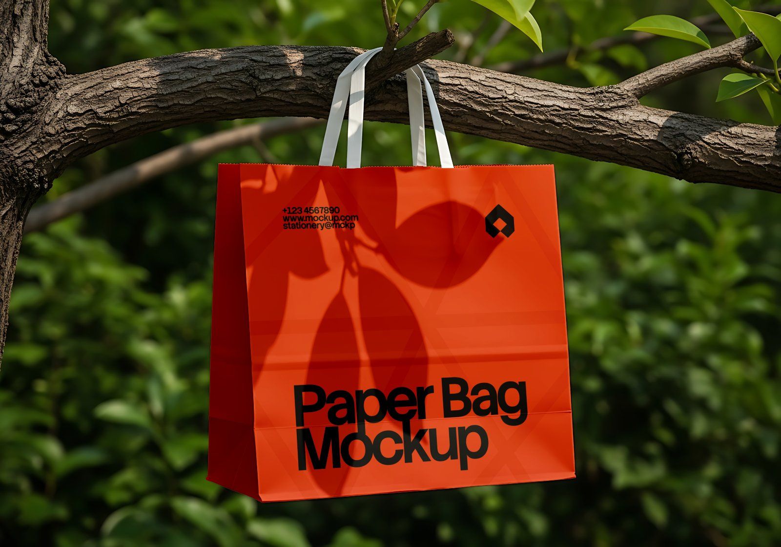 Nature Branding Kit Mockup Bundle – Stationery, Tote Bag, Book & Phone Screen PSD Mockups