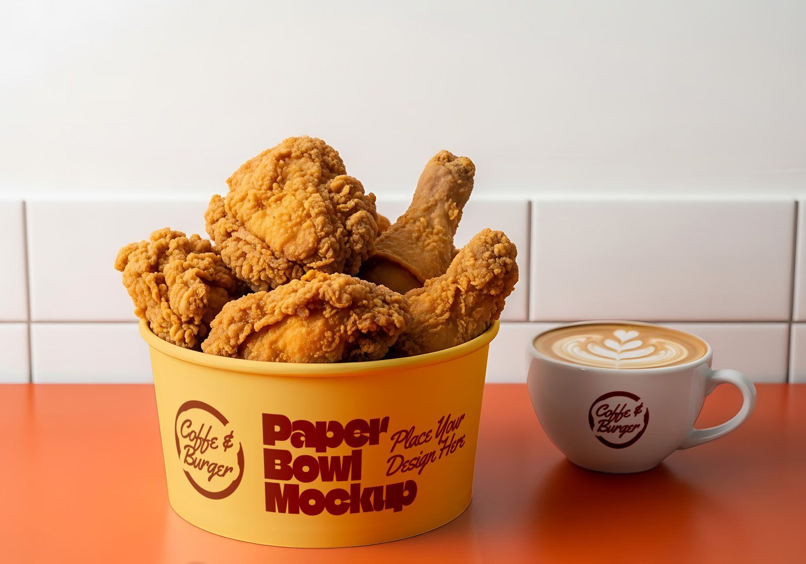 Coffee Shop & Fast Food Mockup Bundle – Restaurant Branding PSD Collection