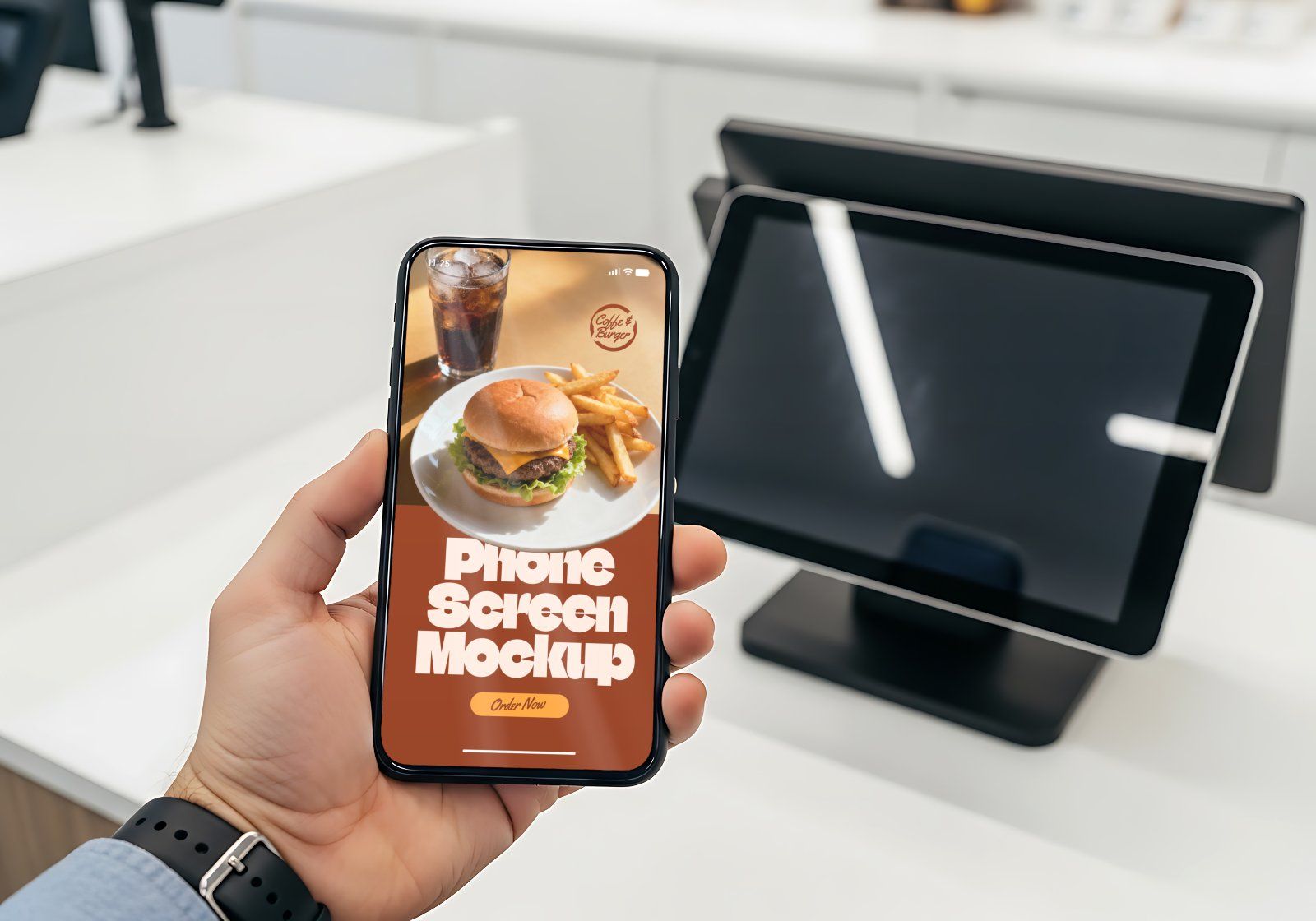 Coffee Shop & Fast Food Mockup Bundle – Restaurant Branding PSD Collection