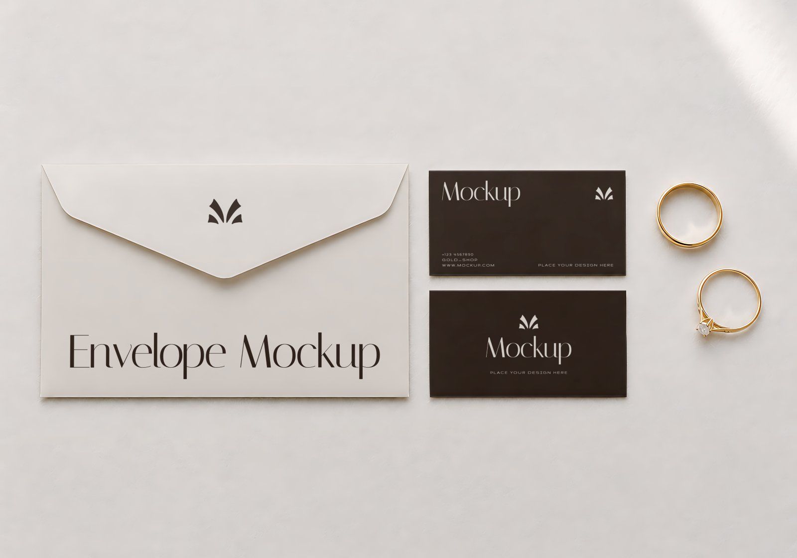 Premium Branding Gold Jewelry Store Mockup — image 11