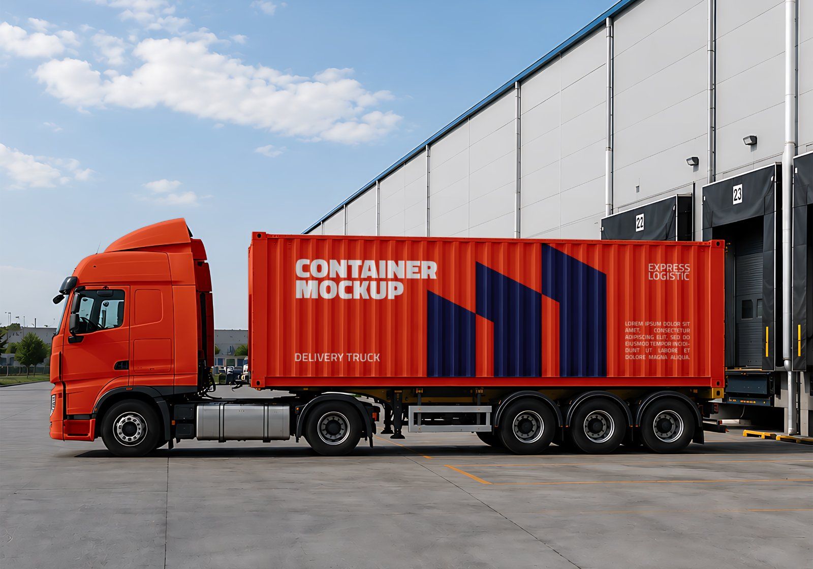 Logistic Company Branding Mockup Bundle - 15 PSD Templates  Global Logistics & Delivery Brand Identi — image 6