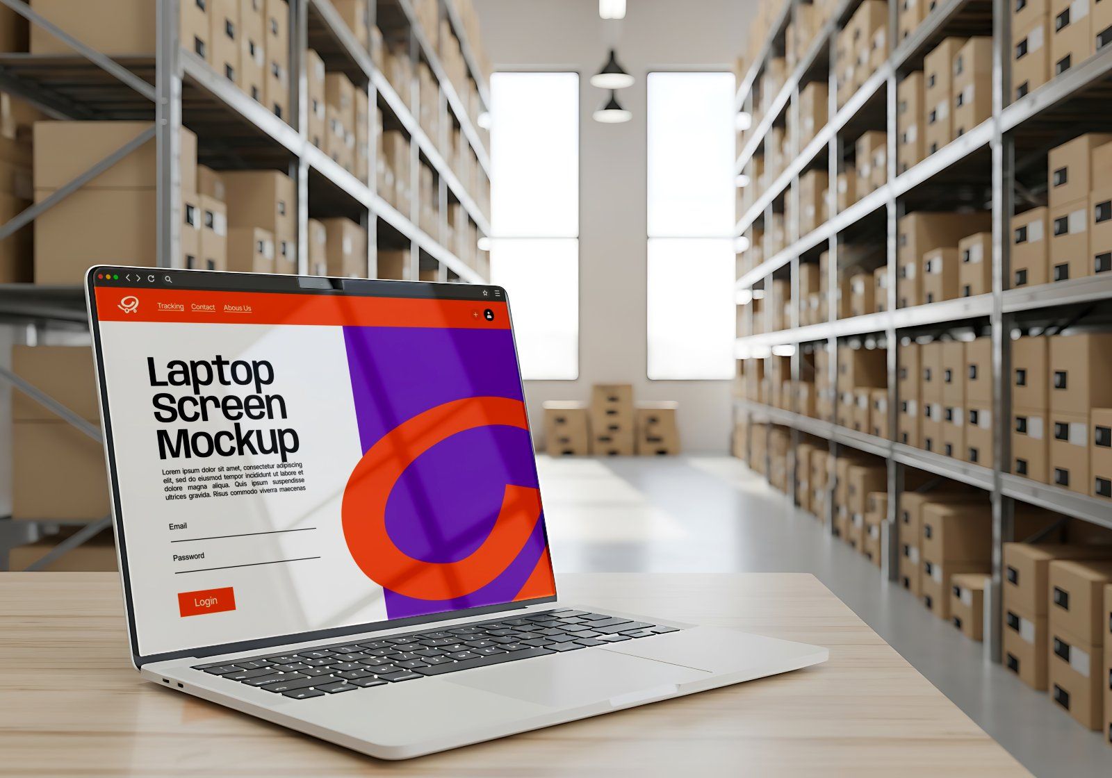 Premium E Commerce Warehouse Mockup