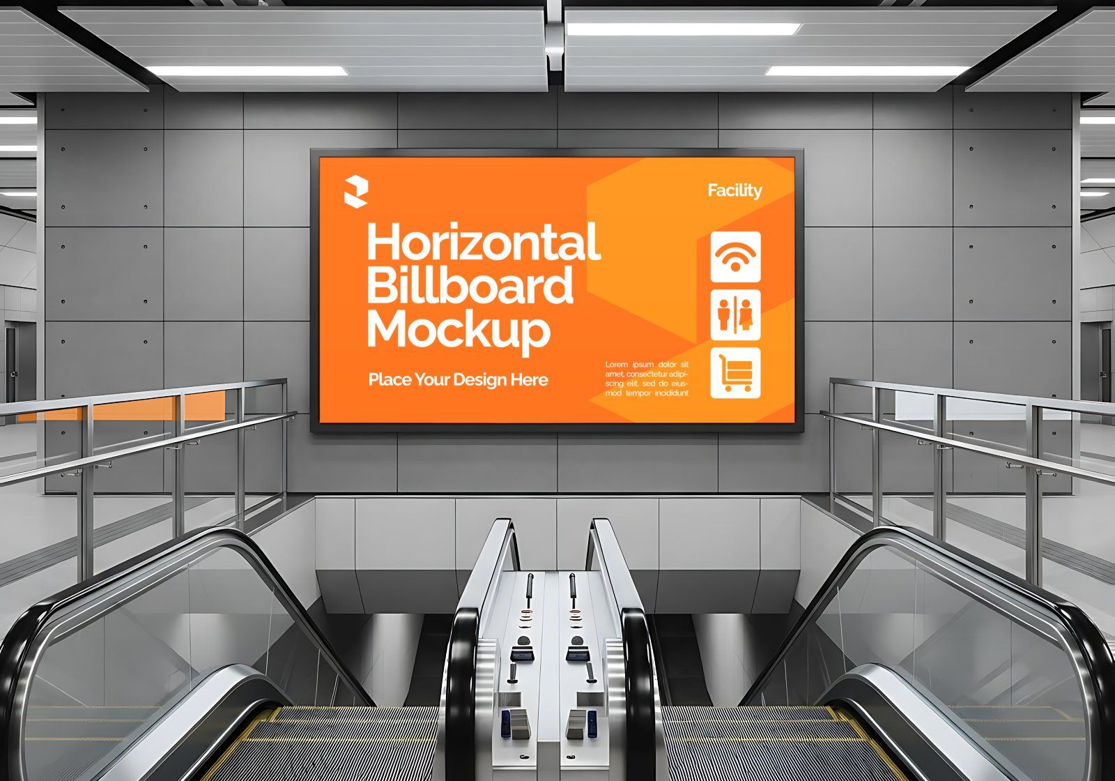 Premium Branding Electric Train Mockup