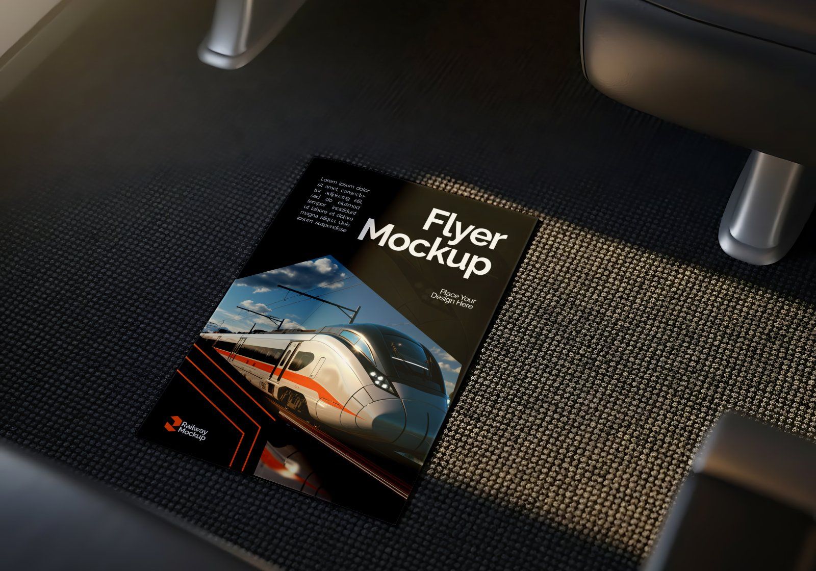 Premium Branding Electric Train Mockup