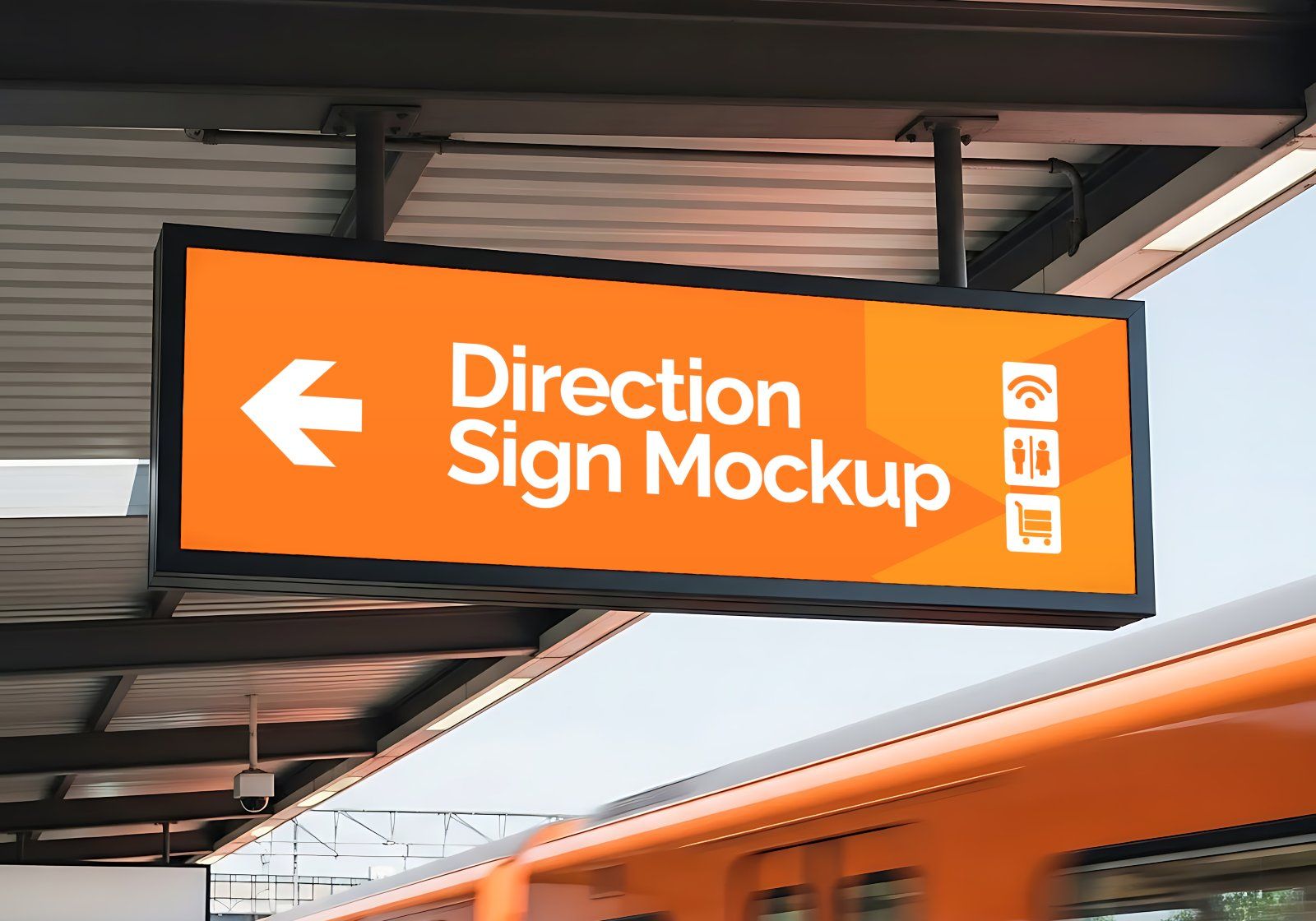 Premium Branding Electric Train Mockup
