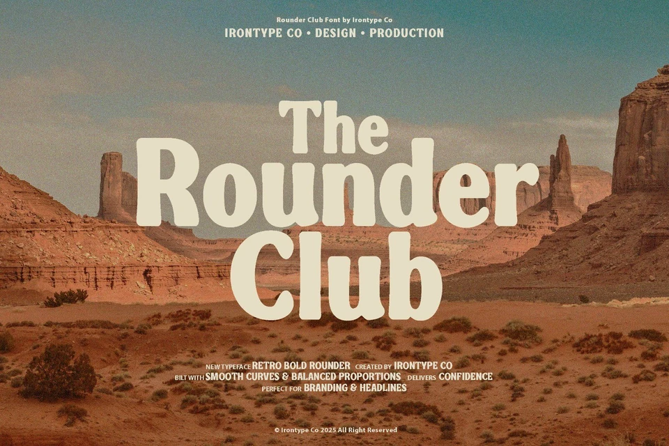 Rounder Club - Retro Bold Typeface