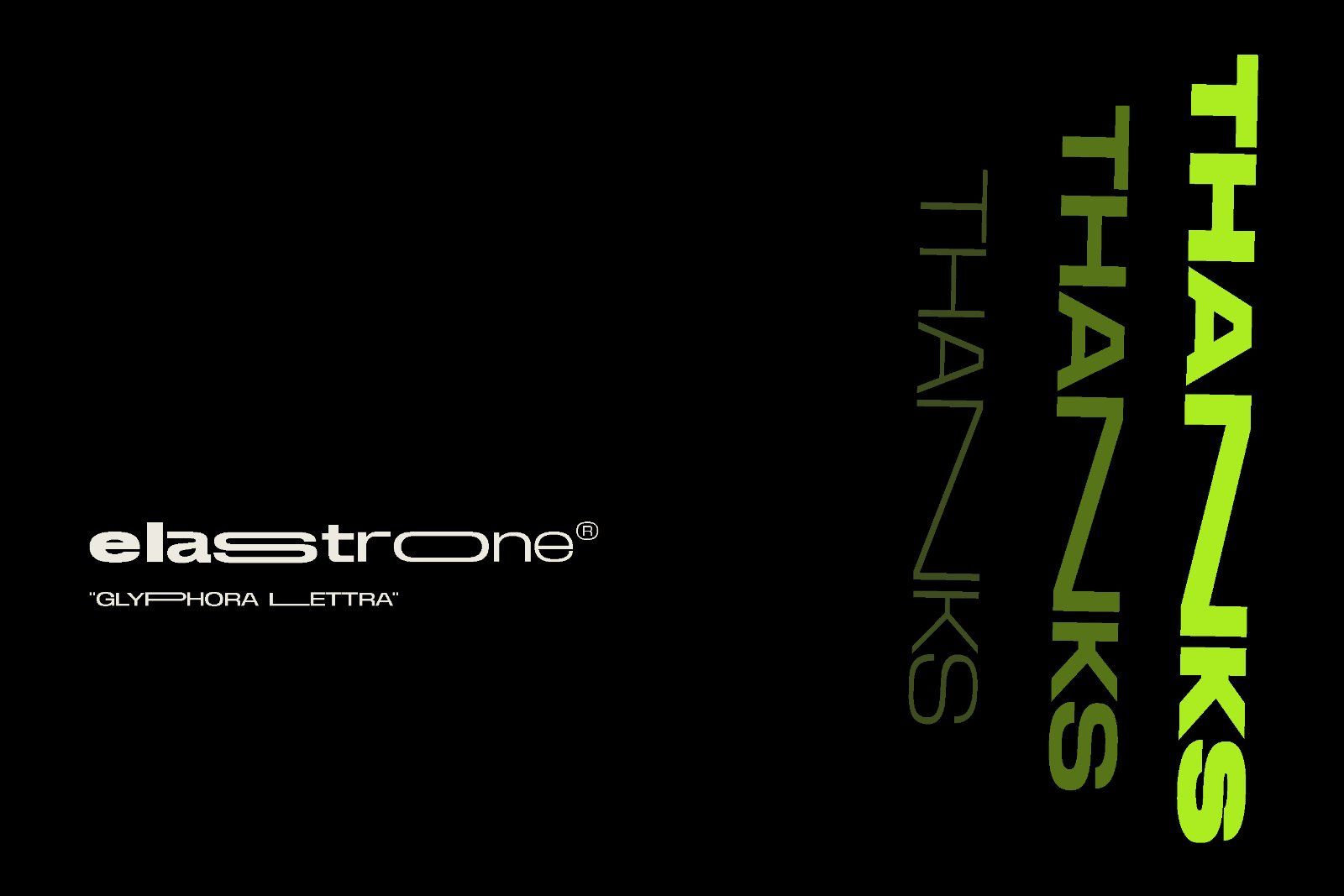 Elastrone - Variable Width Font Family