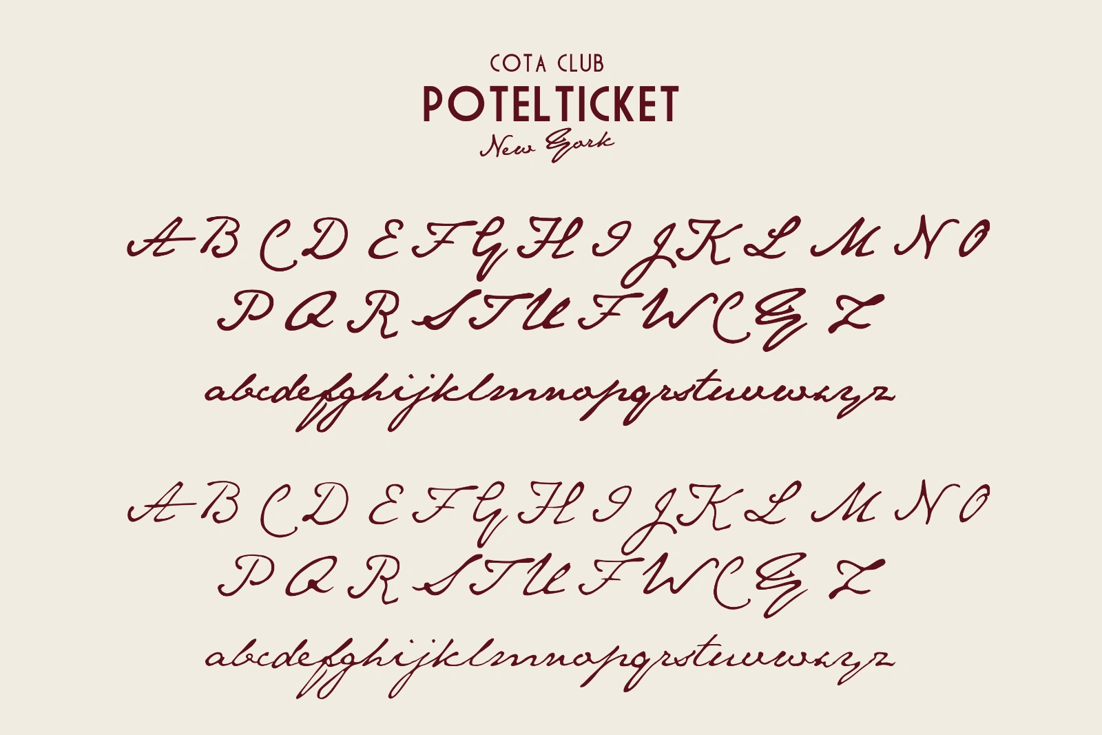 Cotaclub Potelticket Font Duo — image 12