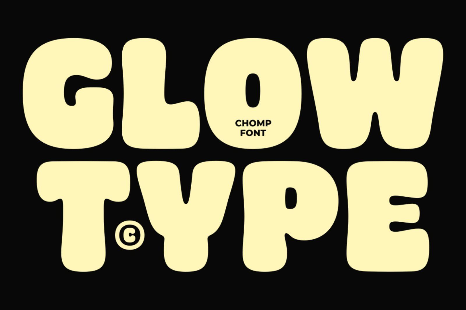 Chomp A Bold Chubby Font