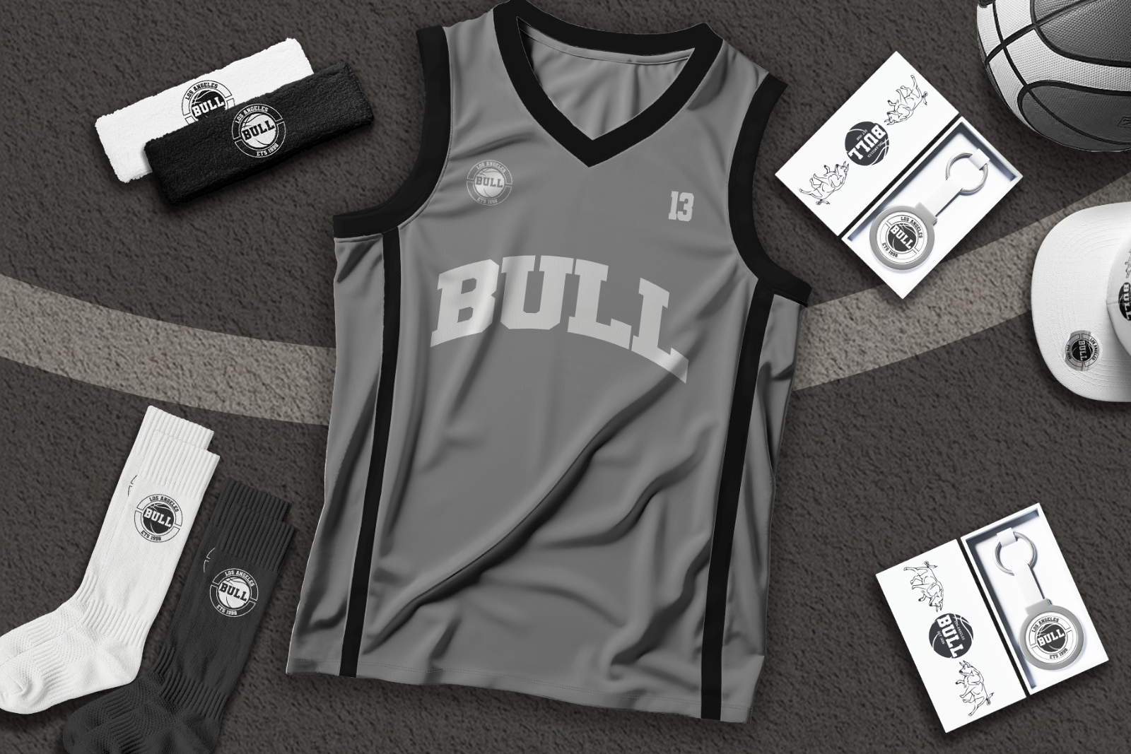 Basketball Jersey & Shorts Mockup