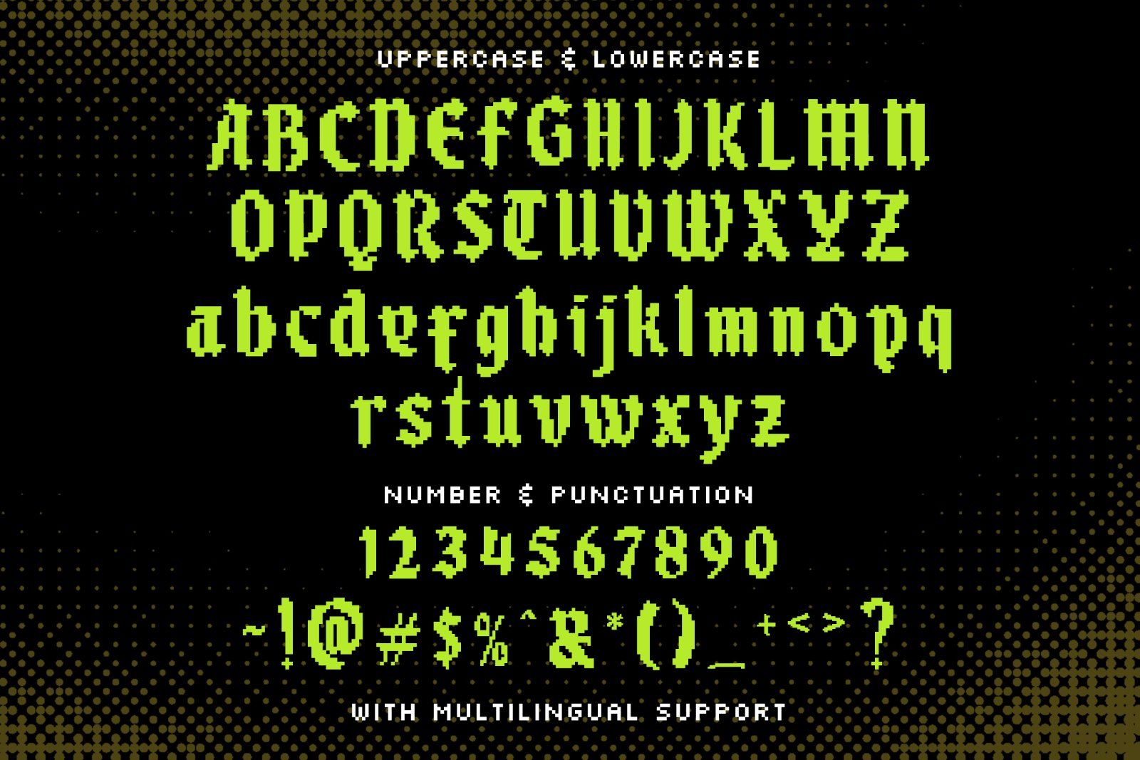 Blackbit Retro Game Pixelated Font — image 12