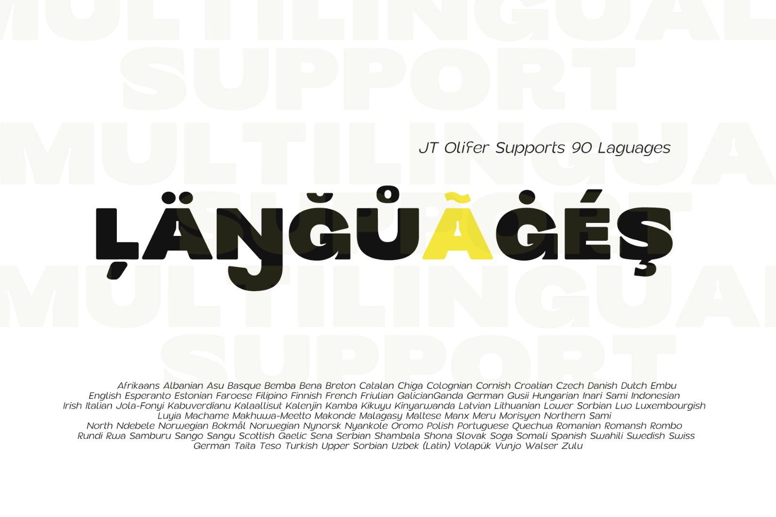 JT Olifer | 40 Font Family