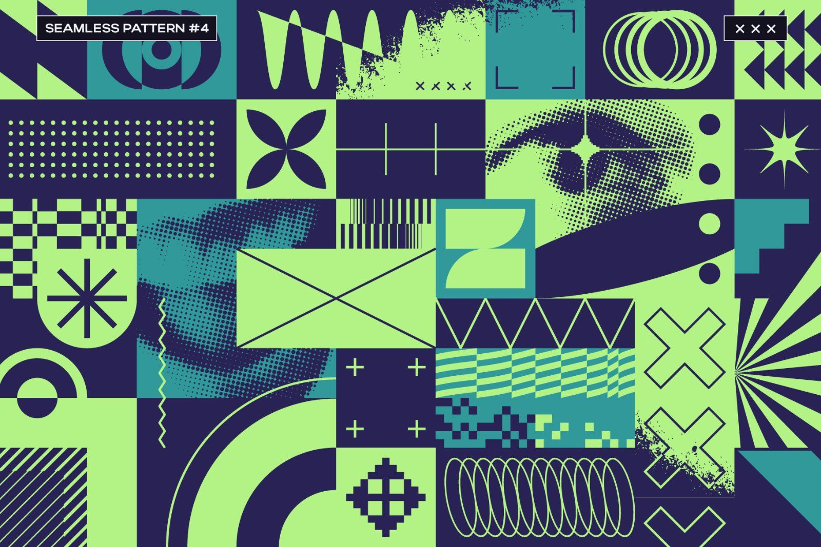 Brutalist Blocks Vector Pack