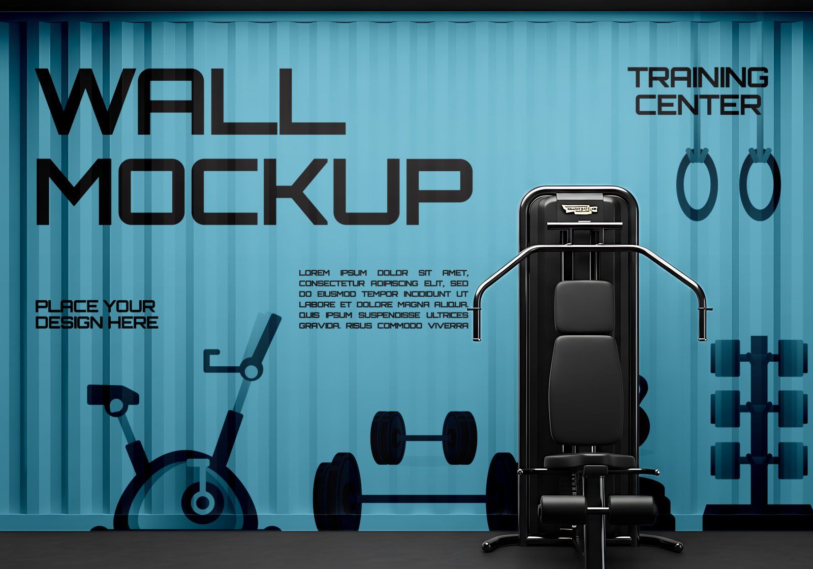 15  Premium Fitness Training Center Mockup Bundle Gym Branding