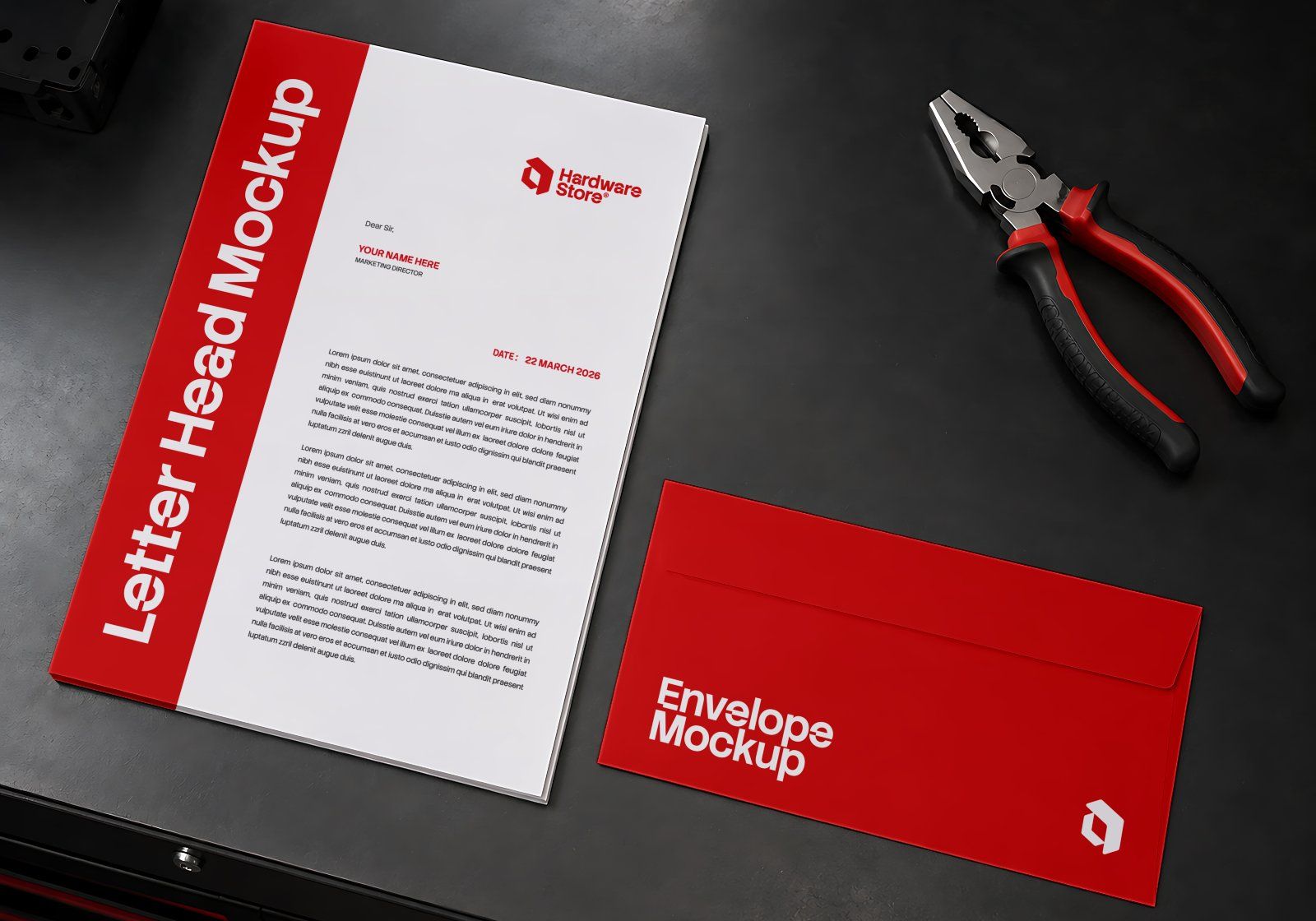 Premium Branding Hardware Store Mockup