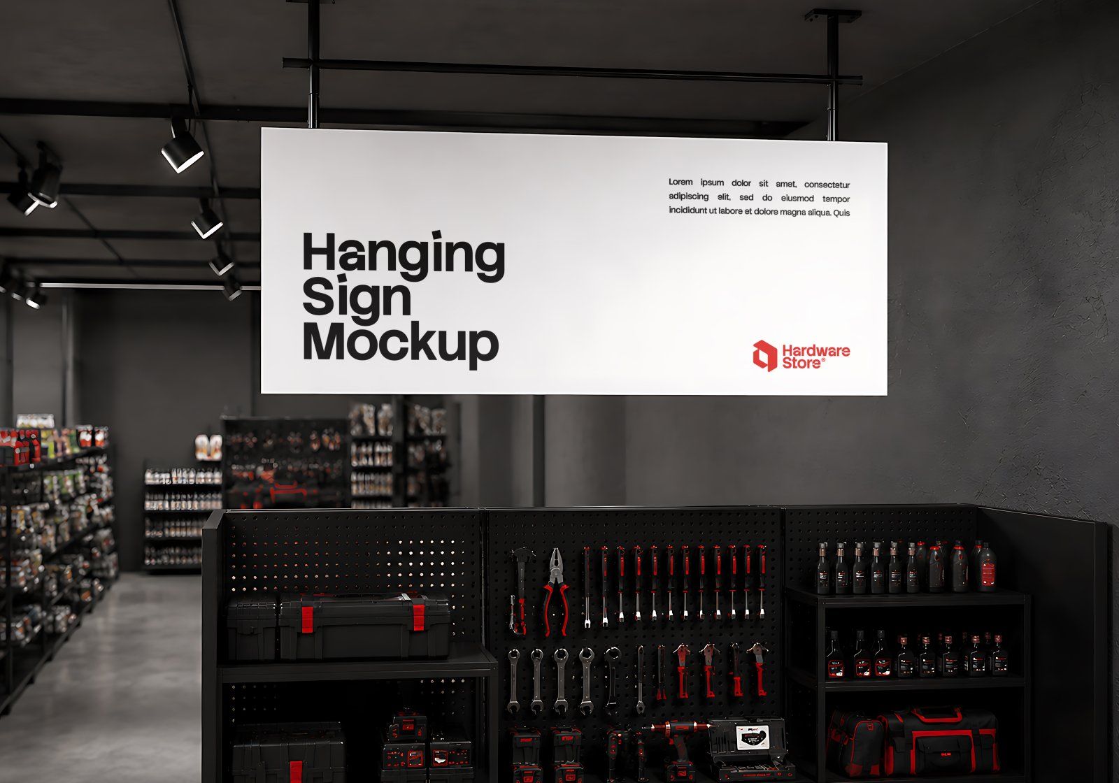 Premium Branding Hardware Store Mockup