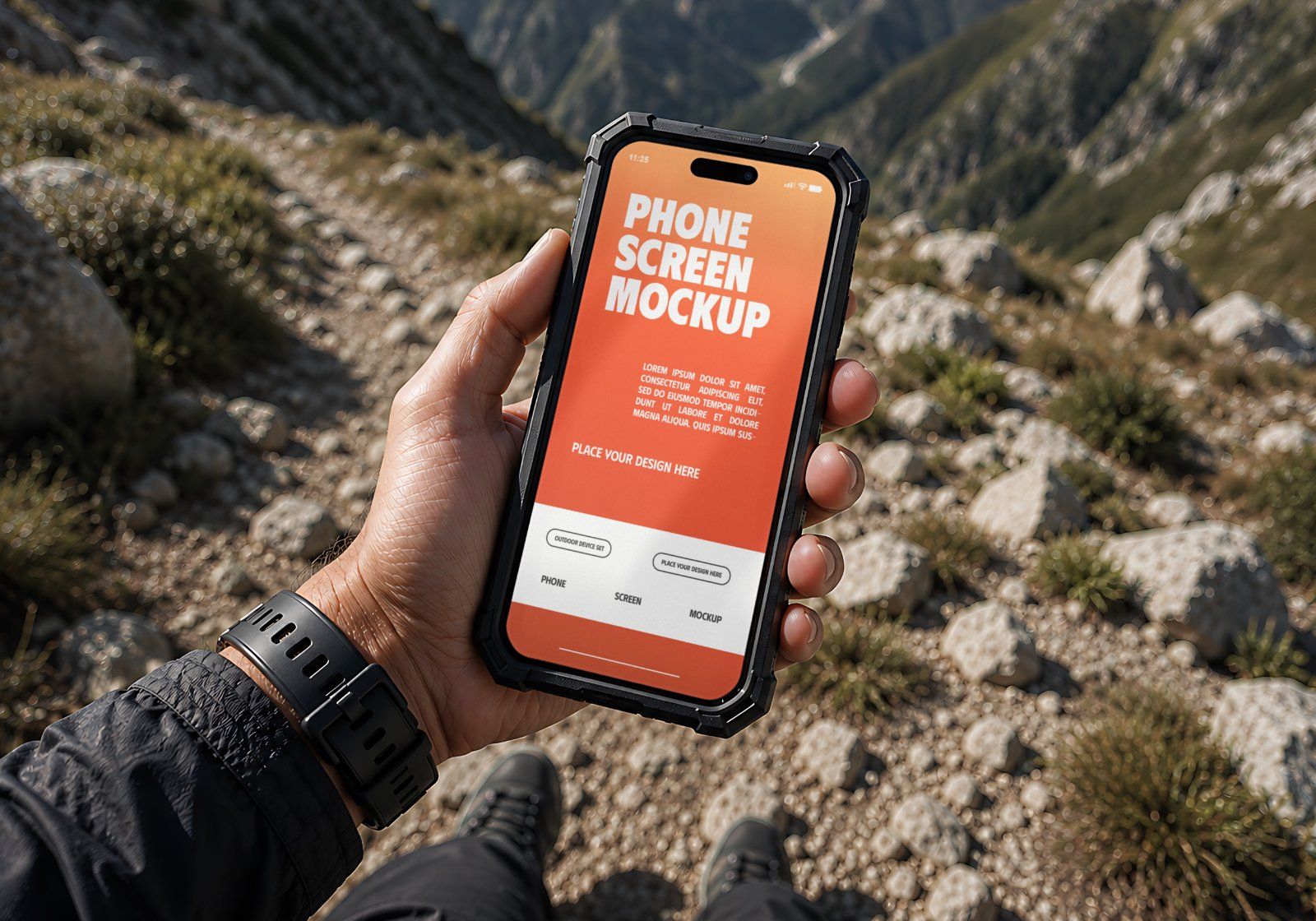 Outdoor Device Set Mockup Bundle - 15 PSD Templates  Outdoor & Adventure Tech Device Branding — image 20