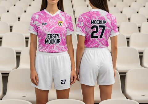 Women Soccer Jersey Mockup