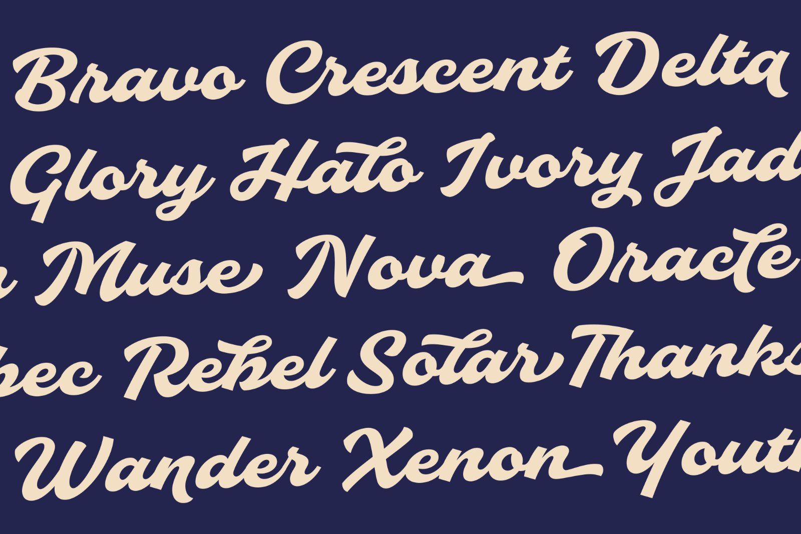 Slideback | Bold & Stylish Script