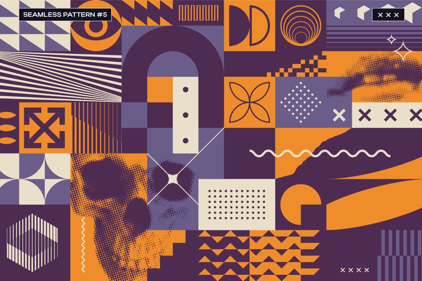 Brutalist Blocks Vector Pack