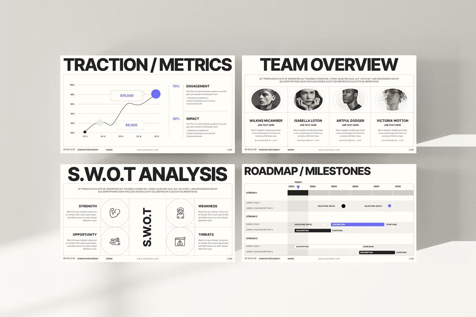 Startup Pitch Deck Presentation Template