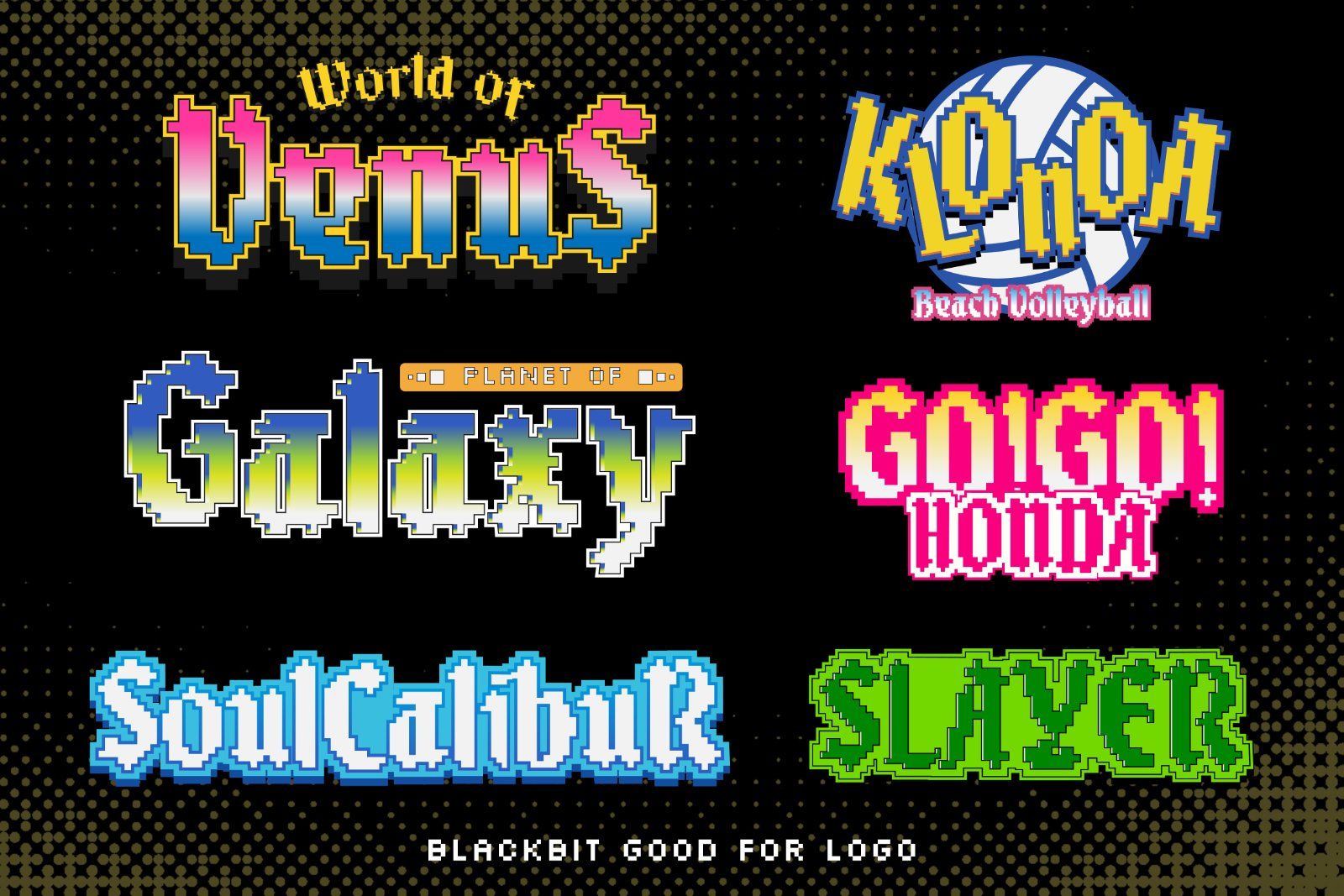 Blackbit Retro Game Pixelated Font — image 13