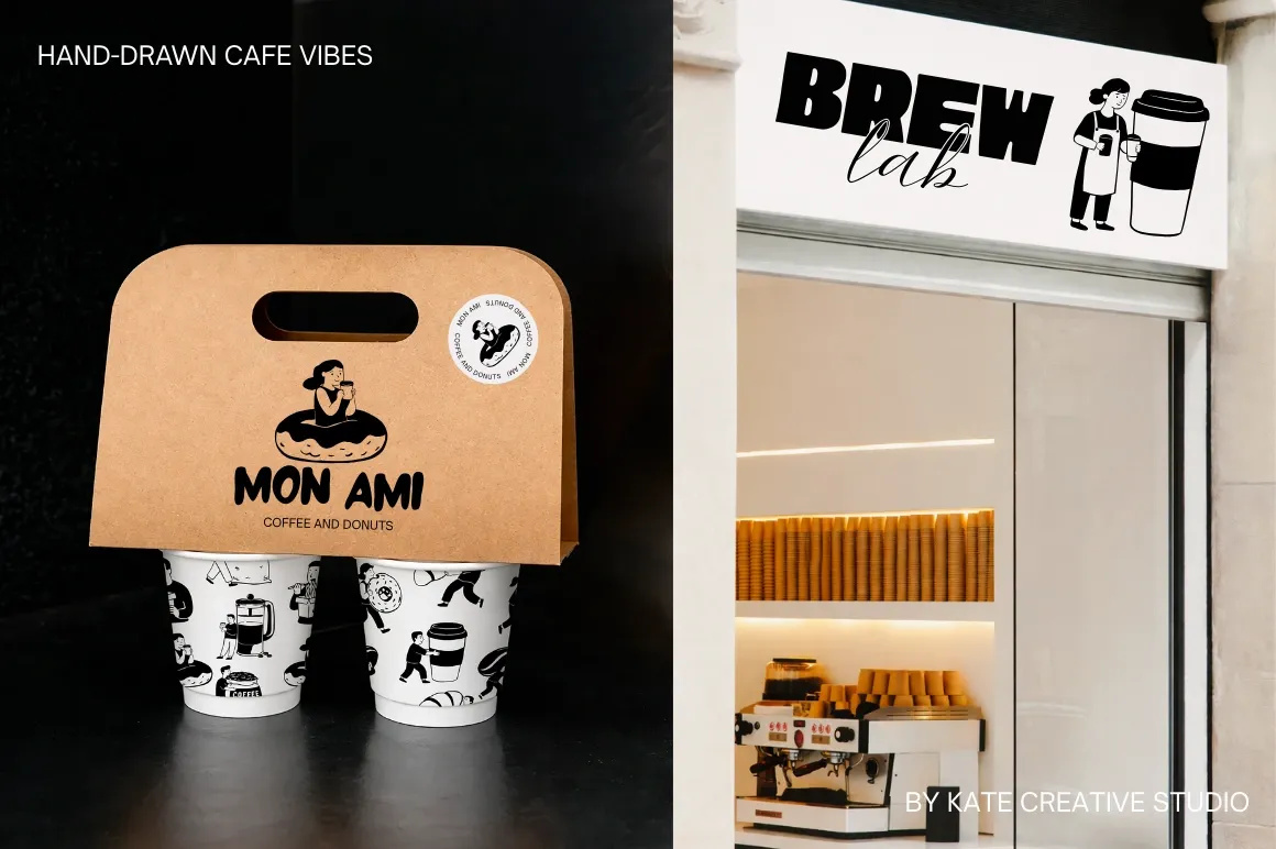 Cafe Vibes Hand Drawn Illustrations — image 13